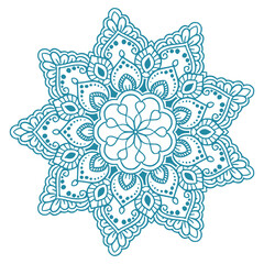 Beautiful flower mandala vintage decorative design