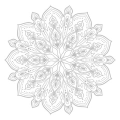 .Circular pattern in form of decorative mandala design