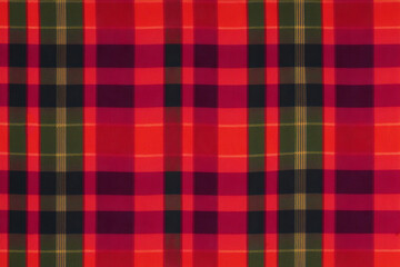A beautiful plaid pattern background. Scottish tartan. A Fabric pattern. Generative AI