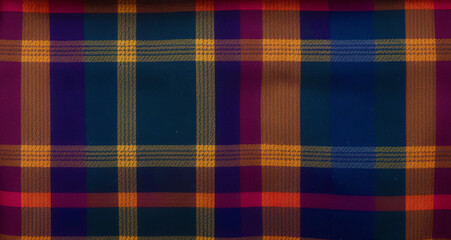 A beautiful plaid pattern background. Scottish tartan. A Fabric pattern. Generative AI
