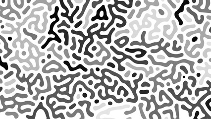 A vector of seamless black and white maze patterns