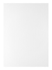 white paper texture size A4, paper isolated with clipping path on transparent background