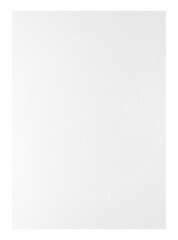 white paper texture size A4, paper isolated with clipping path on transparent background