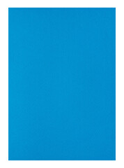 light blue paper texture size A4, paper isolated with clipping path on transparent background