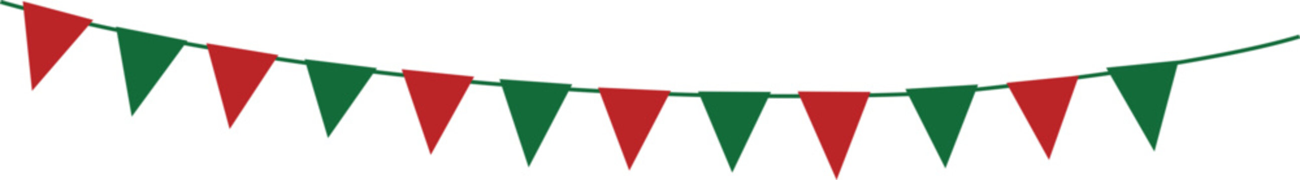 christmas pendant flag