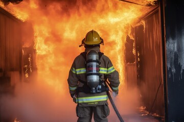 firefighter in action heroes of safety and rescue