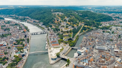 Namur, Belgium. Citadelle de Namur - 10th-century fortress with a park, rebuilt several times....