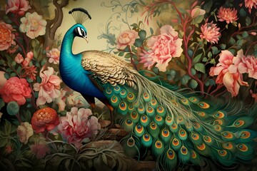 Peacock pattern 