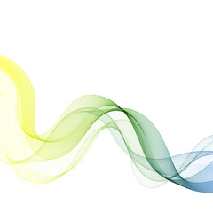 Abstract vector background with smooth color wave. Smoke wavy lines. eps 10