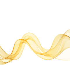 Yellow wave pattern. Abstract vector wave. eps 10