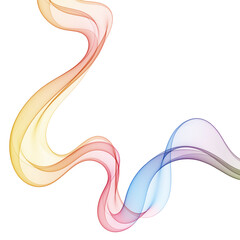 Color abstract curve. Vector background. Bright wave. eps 10