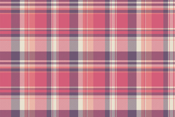 Seamless check plaid of fabric pattern textile with a texture tartan vector background.