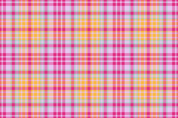 Check seamless plaid of fabric texture vector with a pattern tartan background textile.
