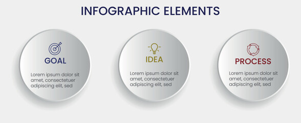 Infographic design vector and marketing icons can be used for workflow layout, diagram, annual report, web design. Business concept with 3, 4, 5,6,7 and 8 options, steps or processes.