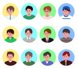 남자상반신 일러스트레이션