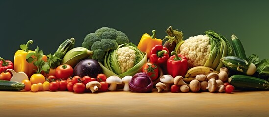 a variety of fresh colorful vegetables