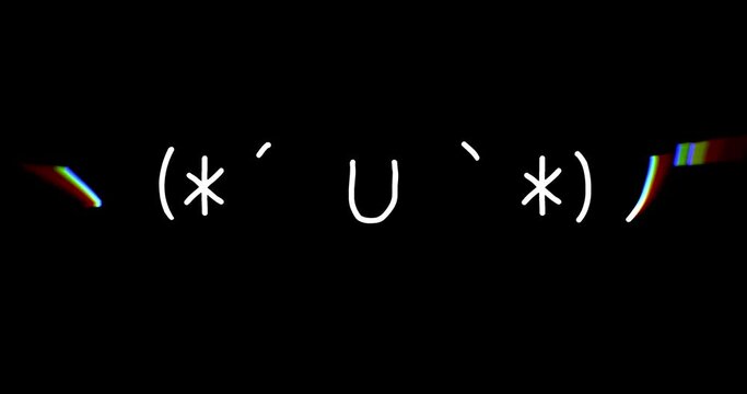 VFX技術で活き活きと動く元祖顔文字シリーズ ありがとう 3-1