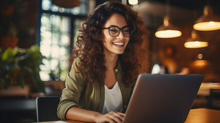 Confident Female Entrepreneur: Happy Smiling Professional Business Women Portrait, Generative AI