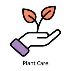 Plant Care vector Filled outline Design illustration. Symbol on White background EPS 10 File 