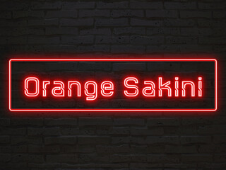 Orange Sakini のネオン文字