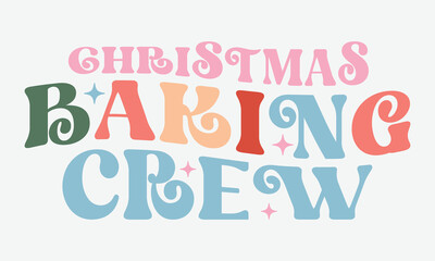 Christmas baking crew Retro Design