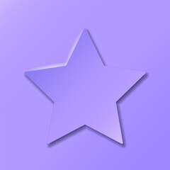 Star, vector flat icon. Background for the design.