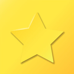 Fototapeta premium Star, vector flat icon. Background for the design.
