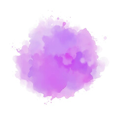 Abstract watercolor paint splashes, Watercolor abstract splash Color painting texture. Purple background, watercolor paint splashes