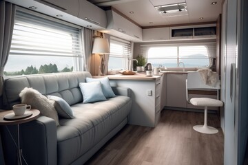 Modern camper van interior design