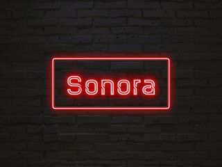 Sonora のネオン文字