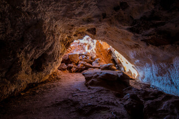 the beautiful goddess ofsalt cristal in hormoz island  salt cave