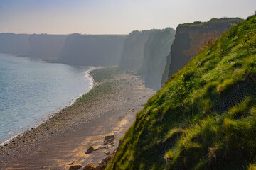 View of the coast of Normandy from Pointe du Hoc