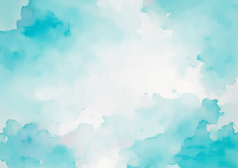 Blue sky with clouds, Blue watercolor background, Abstract blue watercolor background with colors . watercolor scraped grungy background, blue ice texture