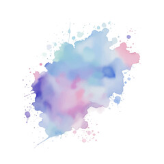 Colorful watercolor splashes