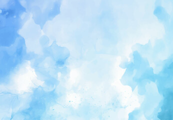 Blue background, Abstract blue watercolor background with colors