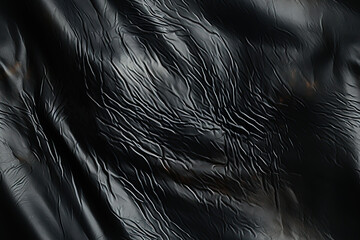 natural genuine cow animal leather skin texture with seamless pattern on black background