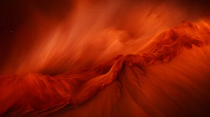 Fotobehang close up of red sand © fraudiana