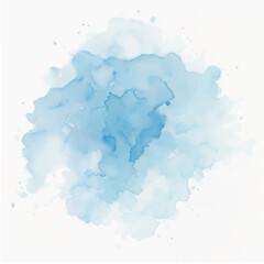 Blue splash of paint watercolor on paper., abstract watercolor background with splashes, blue watercolor background