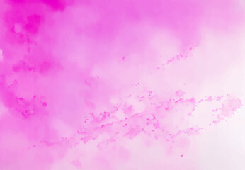 Abstract Pink watercolor background with colors