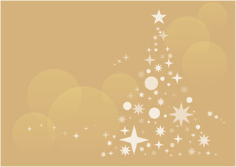 Naklejka premium キラキラした光で構成されたクリスマスツリー
