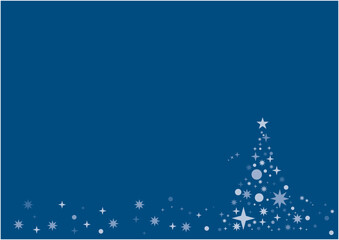 キラキラした光で構成されたクリスマスツリー