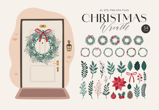 Christmas Wreath Builder Kit