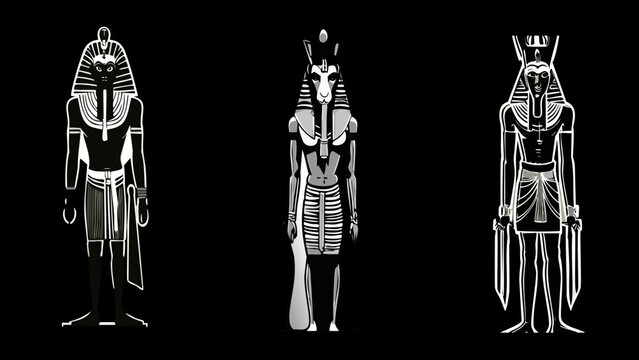pharao silhuette art generative ai