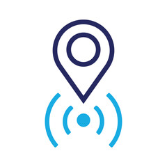 Live location icon. vector illustrator 