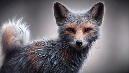 Obraz premium Foxy Friend - An AI generated Illustration for Autumn Season