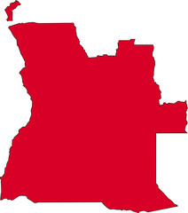 Angola Map Outline