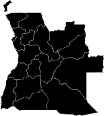 Angola Map Divisions