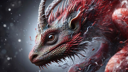 AI Generated Illustration, Realistic Wallpaper, Horned Lizard