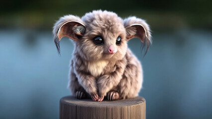 Wonderland Whimsy: A Cozy and Charming Woodland Creature - AI Generated Illustration, Realistic