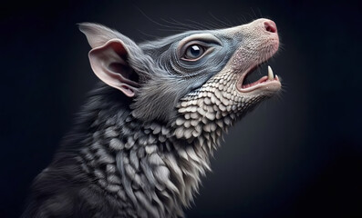 Fototapeta premium AI Generated Realistic Illustration of a Rat Wallpaper